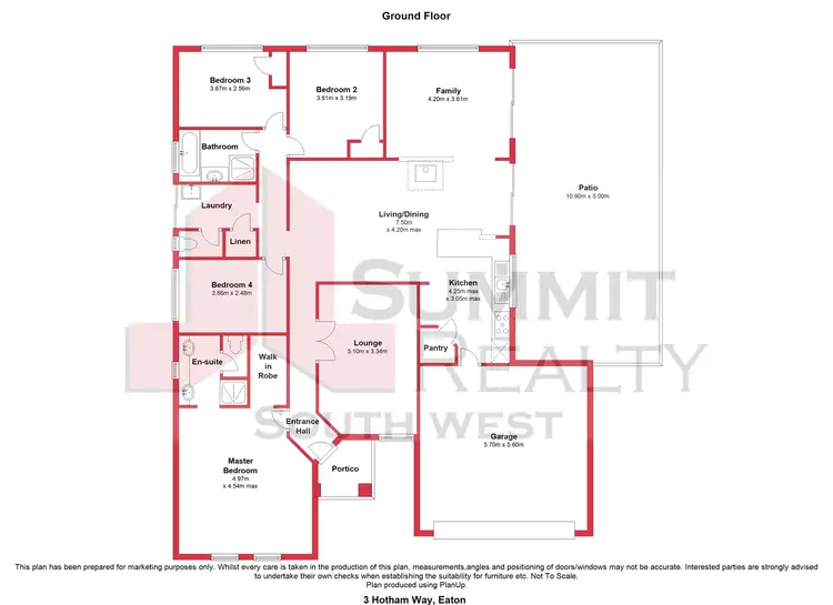 Floorplan of Homely house listing, 3 Hotham Way, Eaton WA 6232