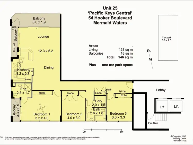 Floorplan of Homely unit listing, 25/54 Hooker Boulevard, Mermaid Waters QLD 4218