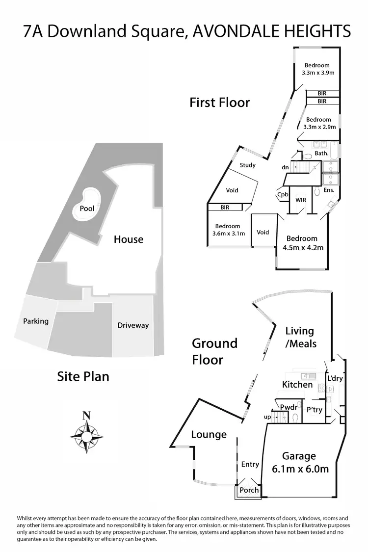 Floorplan of Homely house listing, 7A Downland Square, Avondale Heights VIC 3034