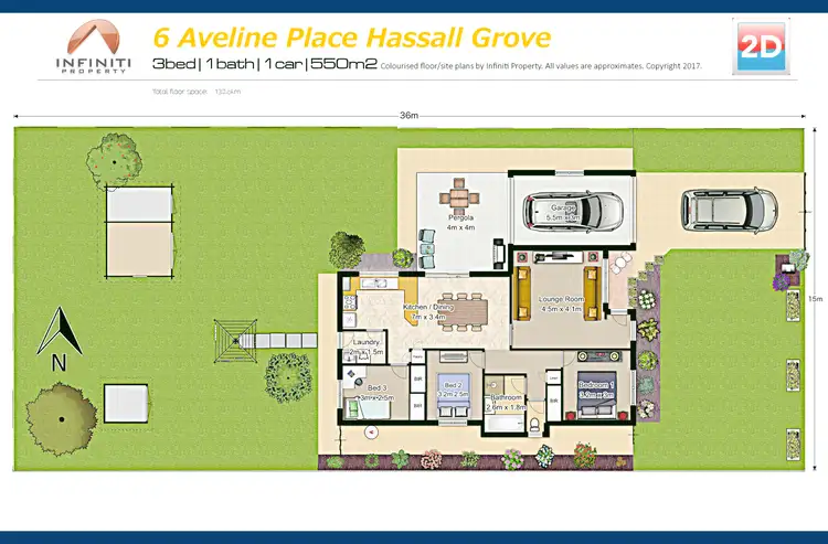 Floorplan of Homely house listing, 6 Aveline Pl, Hassall Grove NSW 2761