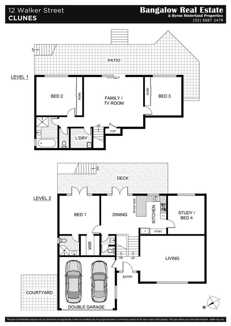 Floorplan of Homely house listing, 12 Walker Street, Clunes NSW 2480