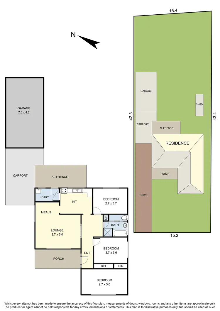 Floorplan of Homely house listing, 13 Tennyson Street, Carrum VIC 3197