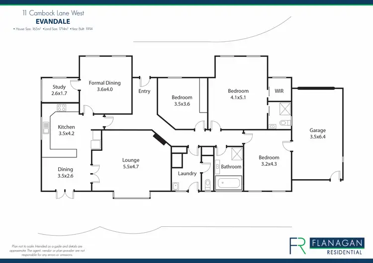 Floorplan of Homely house listing, 11 Cambock Lane West, Evandale TAS 7212