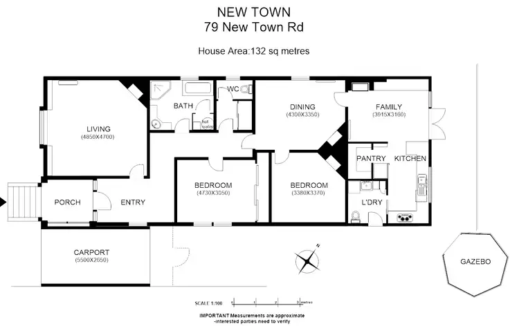 Floorplan of Homely house listing, 79 New Town Rd, New Town TAS 7008