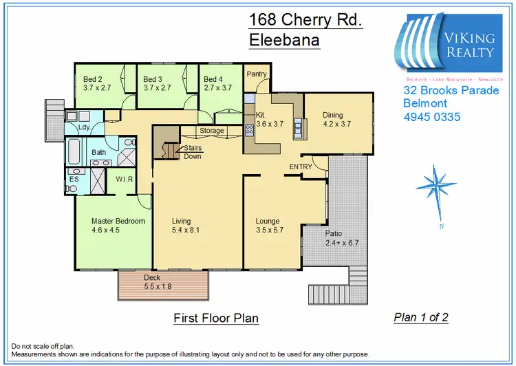 Floorplan of Homely house listing, 168 Cherry Road, Eleebana NSW 2282