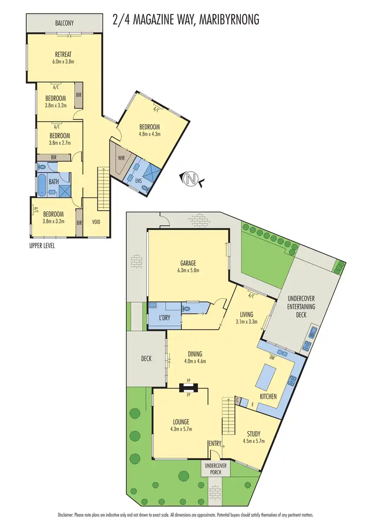 Floorplan of Homely house listing, 2/4 Magazine Way, Maribyrnong VIC 3032