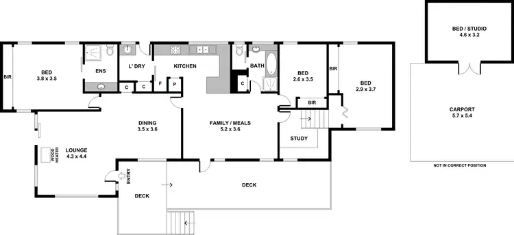Floorplan of Homely house listing, 17 Actoal Drive, Montrose VIC 3765