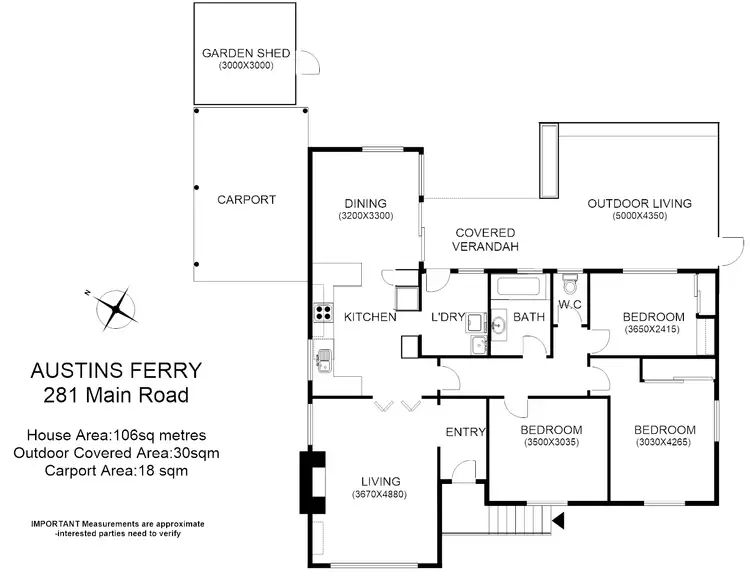 Floorplan of Homely house listing, 281 Main Rd, Austins Ferry TAS 7011