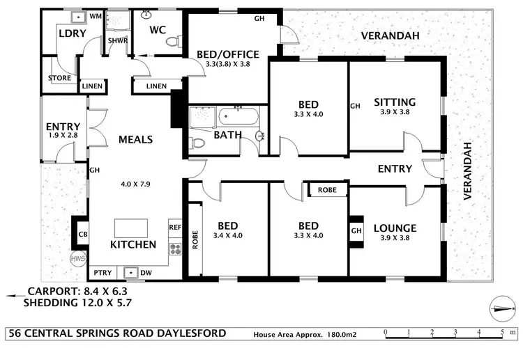 Floorplan of Homely house listing, 56 Central Springs Road, Daylesford VIC 3460