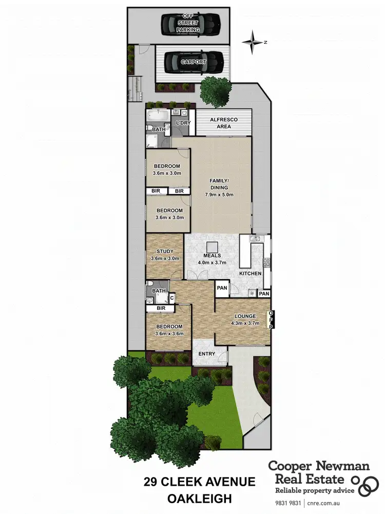 Floorplan of Homely house listing, 1/29 Cleek Avenue, Oakleigh South VIC 3167