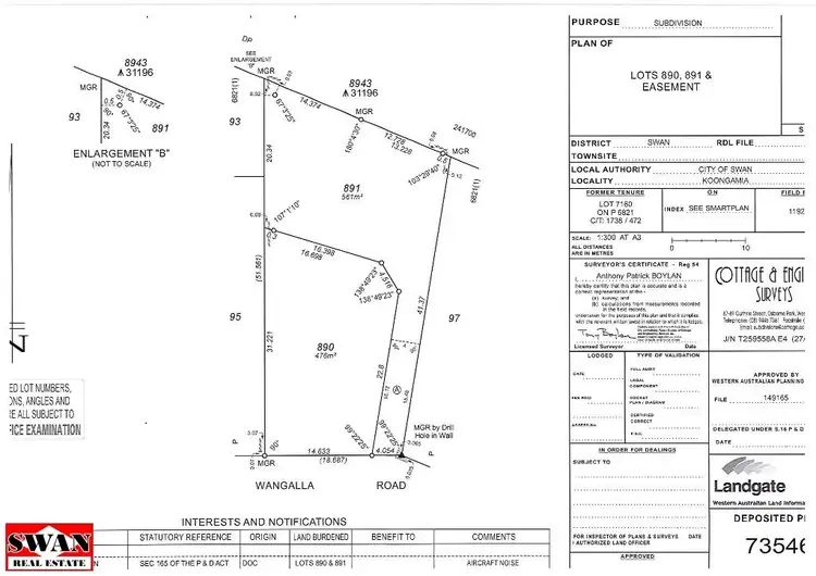 Floorplan of Homely land listing, 9a Wangalla Road, Koongamia WA 6056