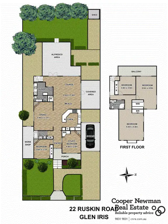 Floorplan of Homely house listing, 22 Ruskin Road, Glen Iris VIC 3146