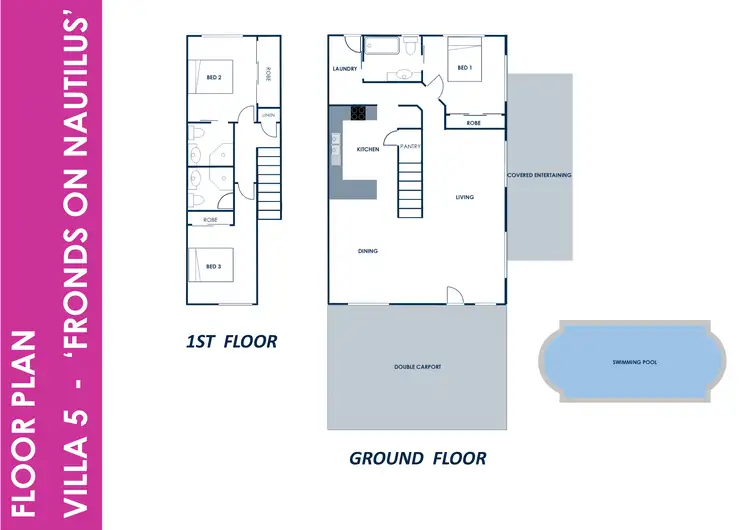 Floorplan of Homely villa listing, 5/33 'Fronds' Nautilus Street, Port Douglas QLD 4877