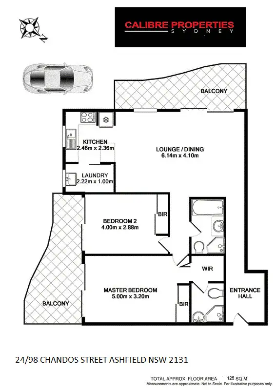 Floorplan of Homely apartment listing, 24/98 Chandos Street, Ashfield NSW 2131