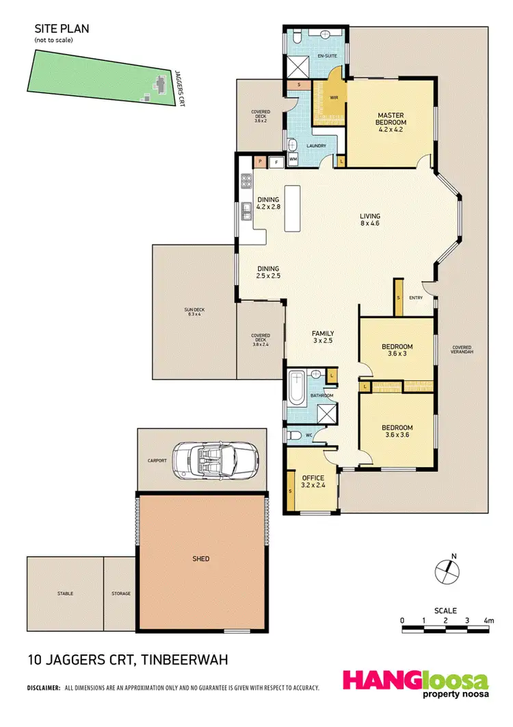 Floorplan of Homely house listing, 10 Jaggers Court, Tinbeerwah QLD 4563