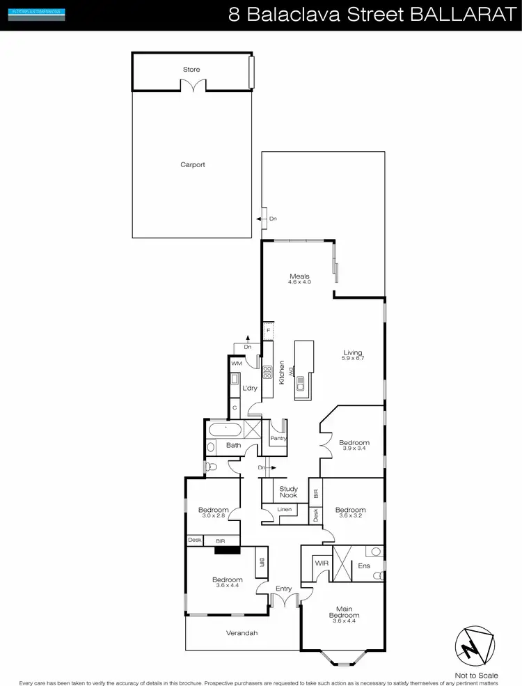 Floorplan of Homely house listing, 8 Balaclava Street, Ballarat VIC 3350