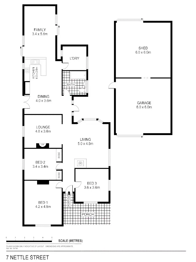 Floorplan of Homely house listing, 7 Nettle Street, Ironbark VIC 3550