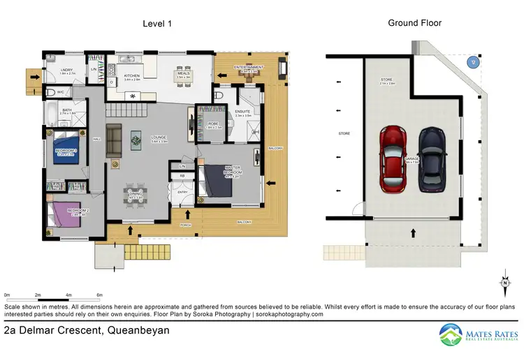 Floorplan of Homely semi-detached listing, 2a Delmar Crescent, Queanbeyan NSW 2620