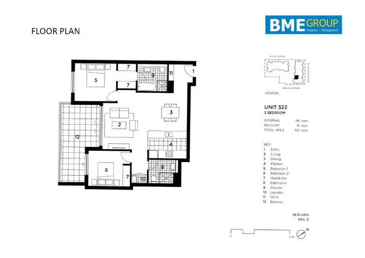 Floorplan of Homely apartment listing, 522/14 Baywater Drive, Wentworth Point NSW 2127