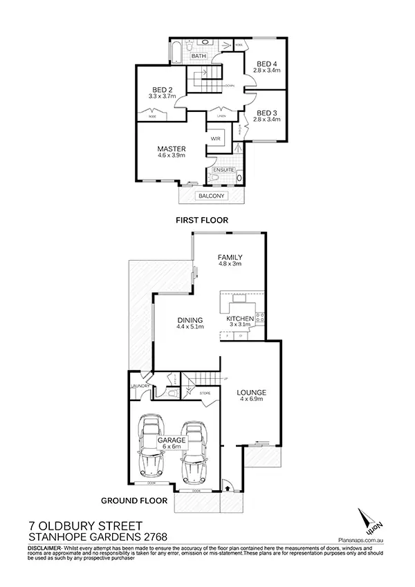 Floorplan of Homely house listing, 7 Oldbury Street, Stanhope Gardens NSW 2768