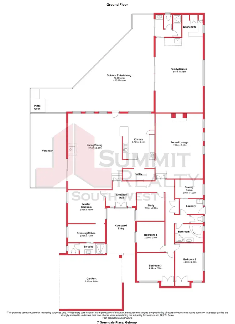 Floorplan of Homely house listing, 7 Greendale Place, Gelorup WA 6230