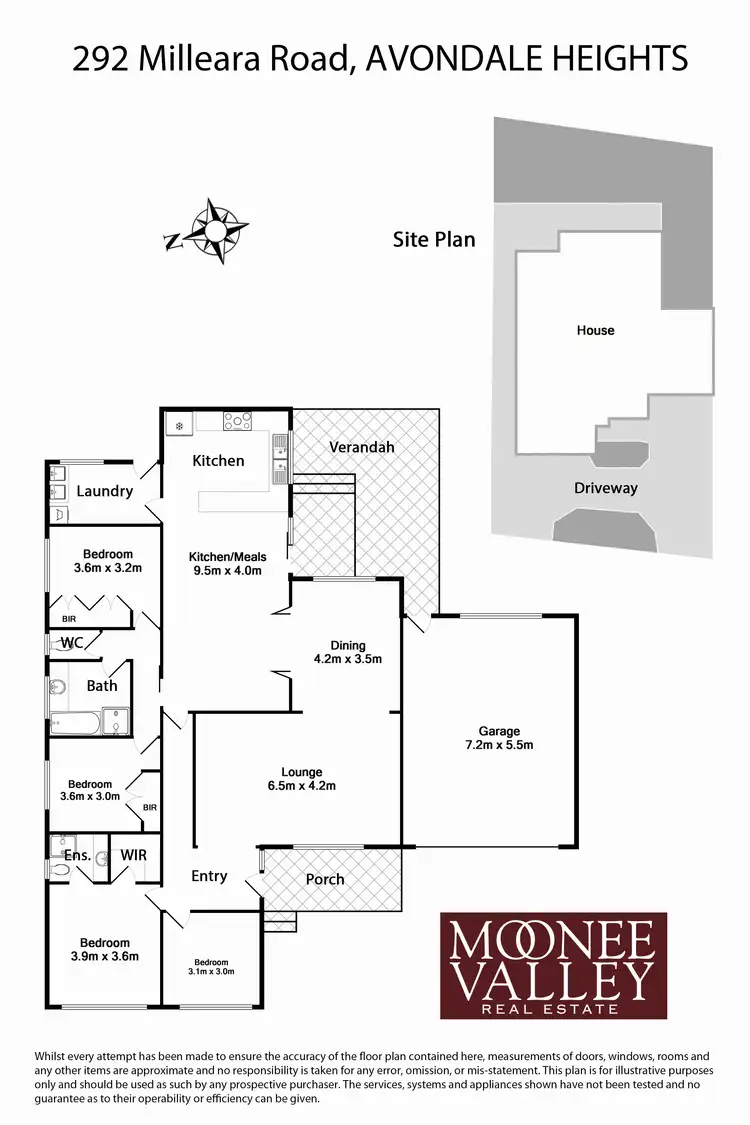 Floorplan of Homely house listing, 292 Milleara Road, Avondale Heights VIC 3034