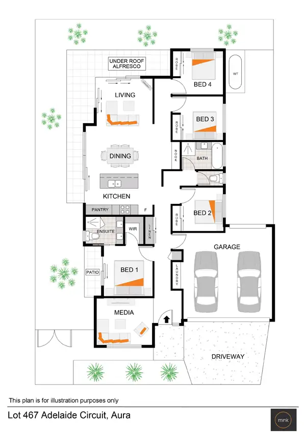 Floorplan of Homely house listing, 94 Adelaide Circuit, Caloundra West QLD 4551