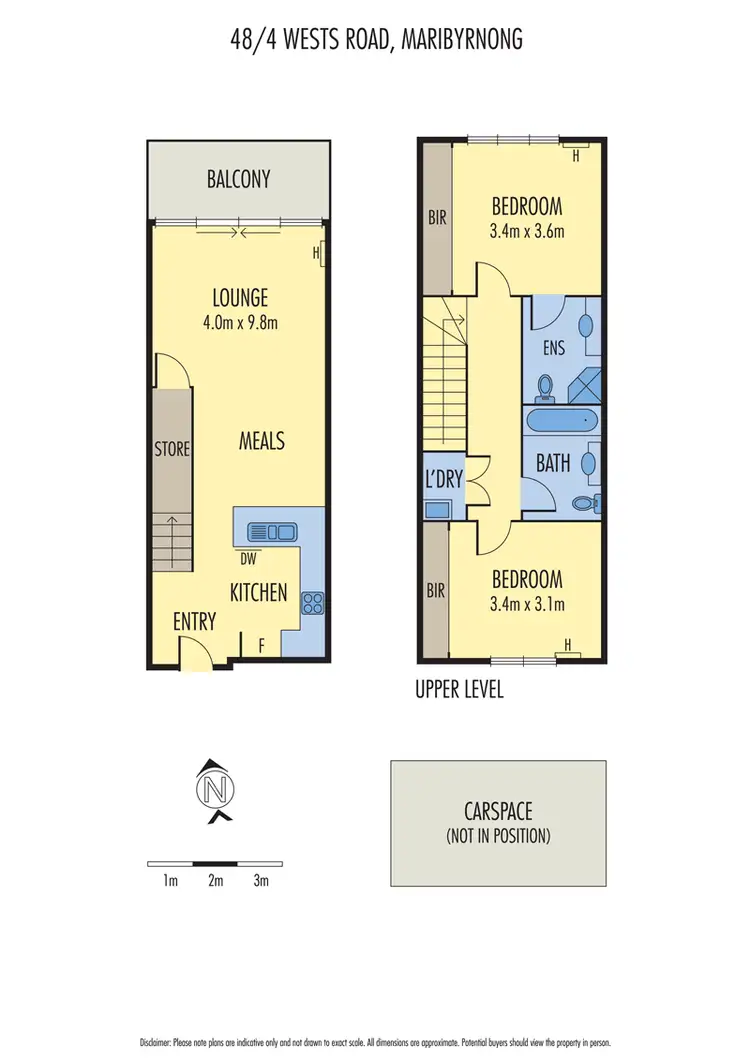 Floorplan of Homely townhouse listing, 48/4 Wests Road, Maribyrnong VIC 3032