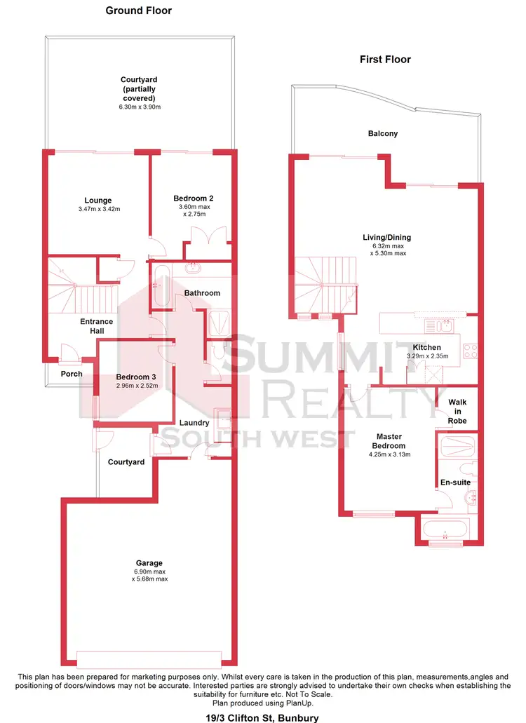 Floorplan of Homely unit listing, 19/3 Clifton Street, Bunbury WA 6230