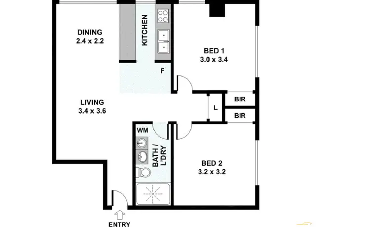 Floorplan of Homely unit listing, 24/119 Leichhardt Street, Spring Hill QLD 4000