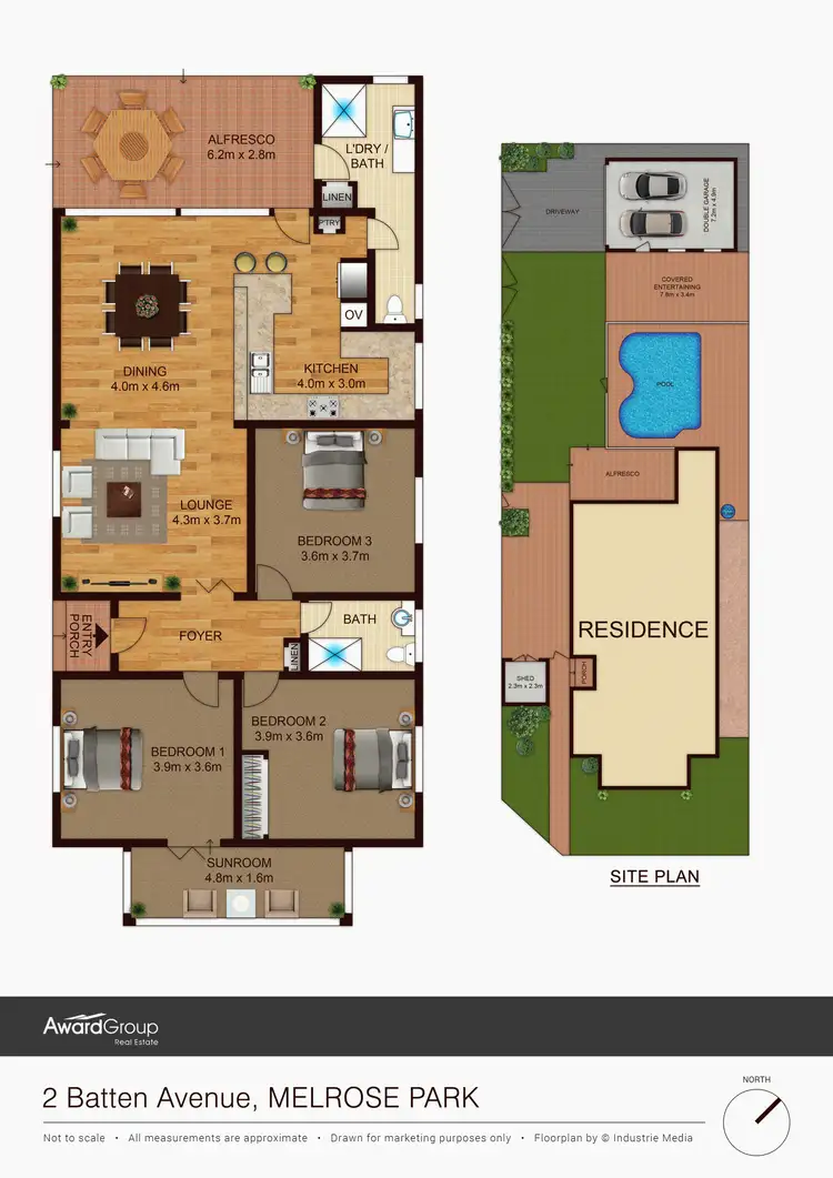 Floorplan of Homely house listing, 2 Batten Avenue, Melrose Park NSW 2114