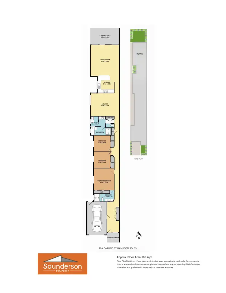 Floorplan of Homely apartment listing, 20A Darling Street, Hamilton South NSW 2303