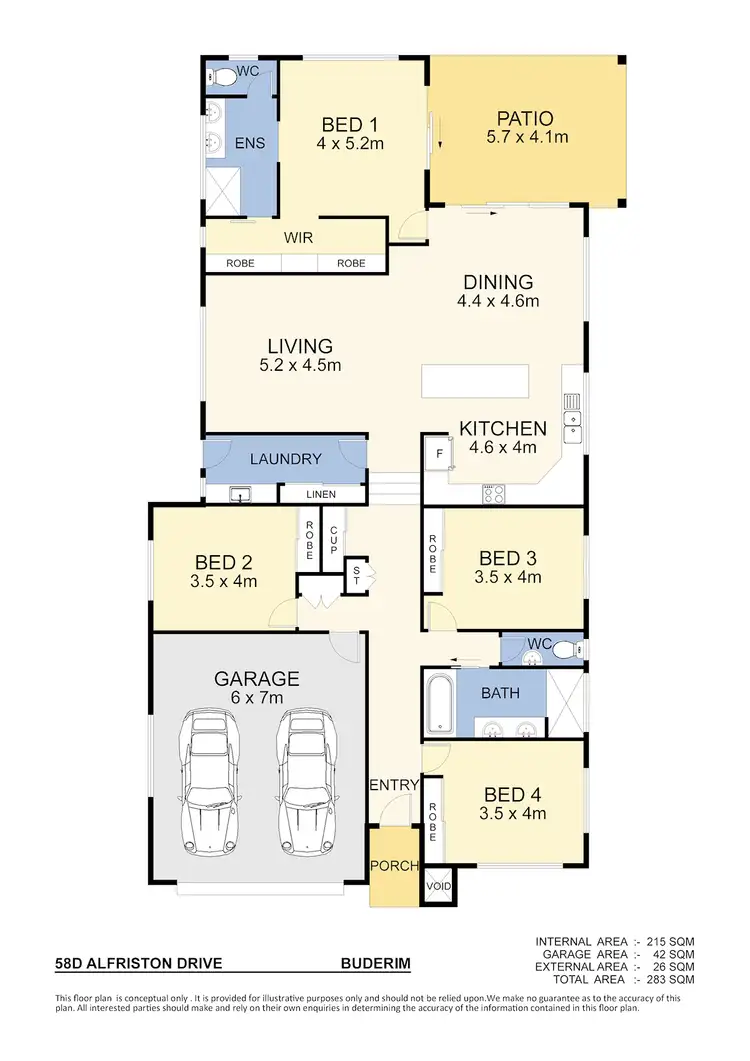 Floorplan of Homely house listing, 58D Alfriston Dr, Buderim QLD 4556