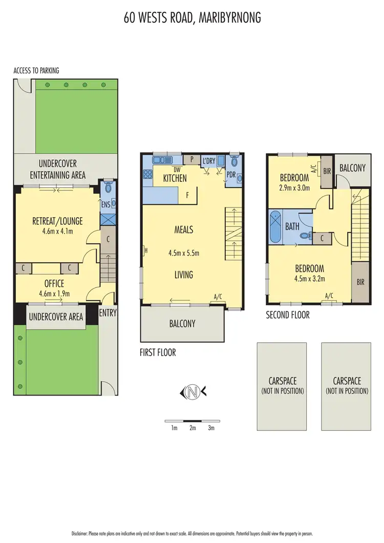 Floorplan of Homely townhouse listing, 60 Wests Road, Maribyrnong VIC 3032