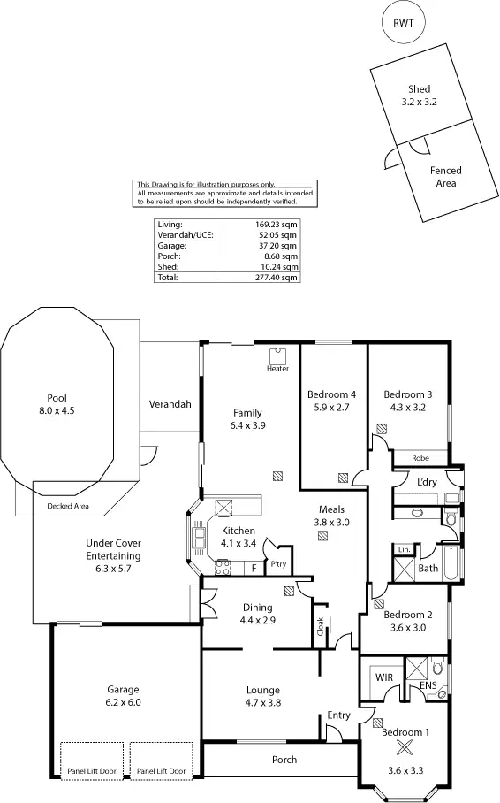Floorplan of Homely house listing, 14 Cambridge Terrace, Hillbank SA 5112