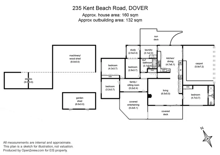 Floorplan of Homely house listing, 235 Kent Beach Road, Dover TAS 7117