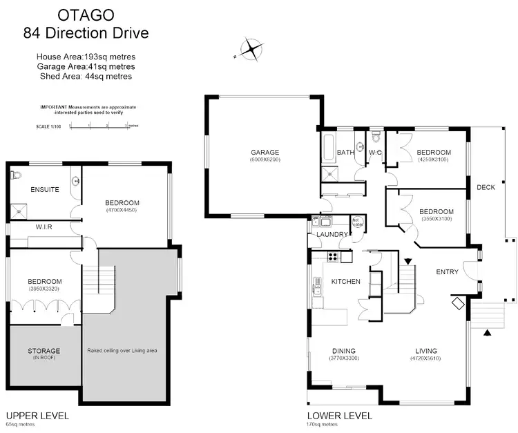 Floorplan of Homely house listing, 84 Direction Dr, Otago TAS 7017