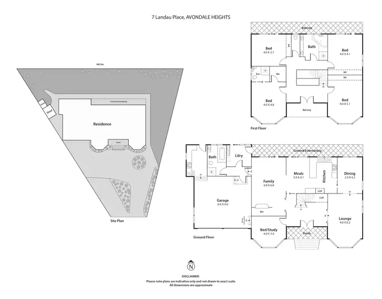 Floorplan of Homely house listing, 7 Landau Place, Avondale Heights VIC 3034