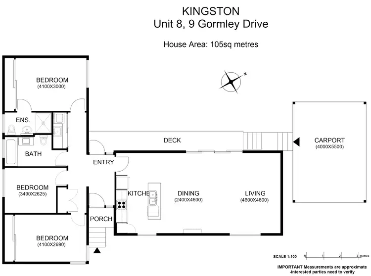 Floorplan of Homely villa listing, 8/9 Gormley Dr, Kingston TAS 7050