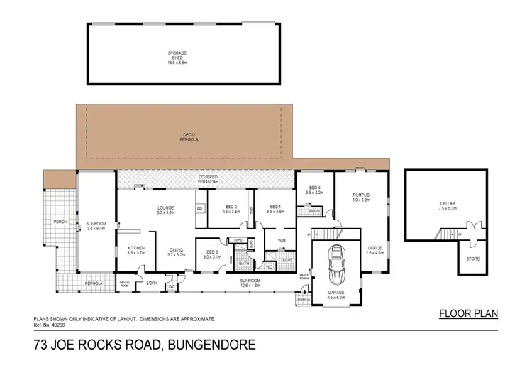 Floorplan of Homely rural property listing, 73 Joe Rocks Road, Bungendore NSW 2621