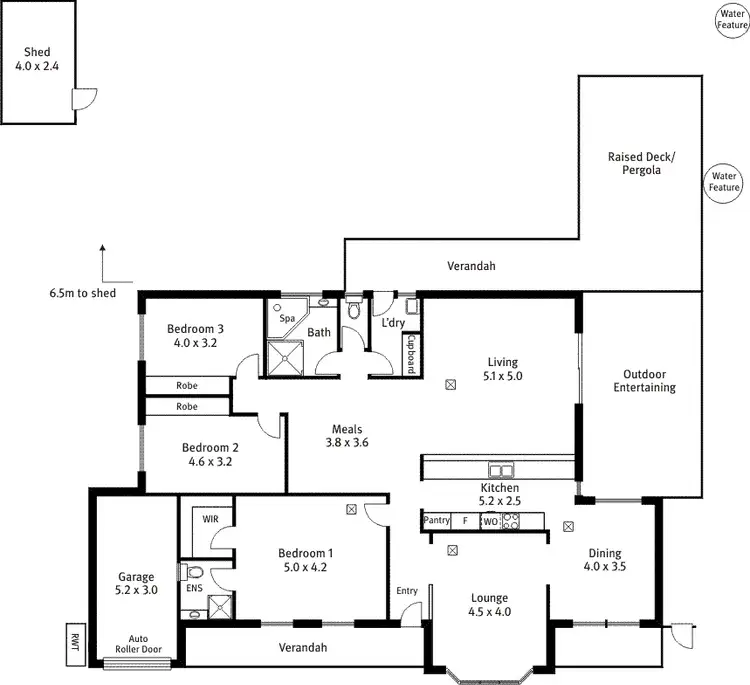 Floorplan of Homely house listing, 13 Borodino Court, Greenwith SA 5125