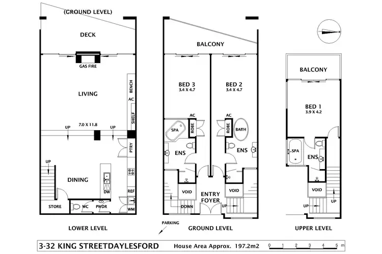 Floorplan of Homely house listing, Villa 3 32 King Street, Daylesford VIC 3460