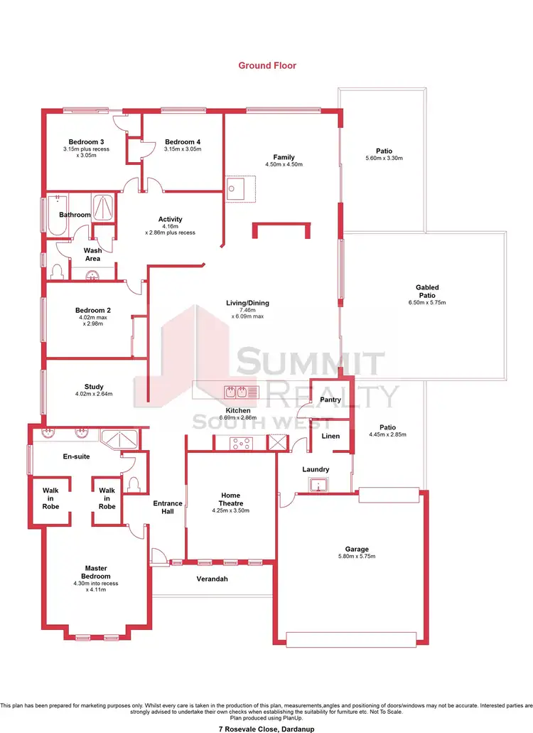 Floorplan of Homely house listing, 7 Rosevale Close, Dardanup WA 6236