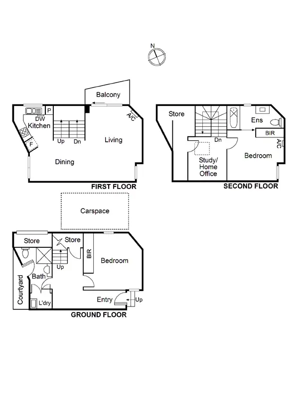 Floorplan of Homely townhouse listing, 6/15 Albion Street, St Kilda East VIC 3183