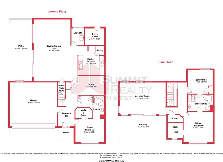 Floorplan of Homely house listing, 2 Bennett Way, Bunbury WA 6230