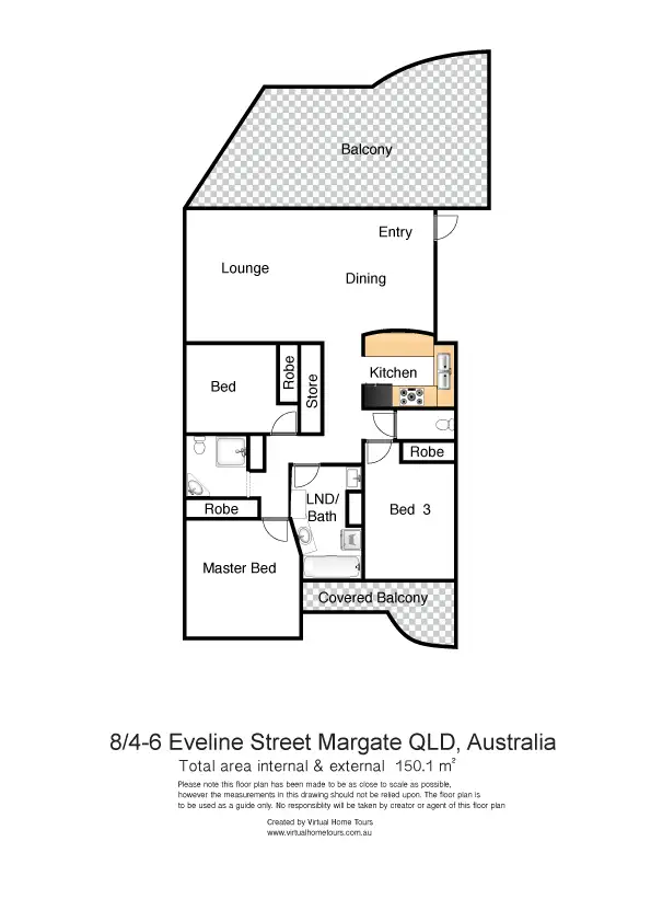 Floorplan of Homely unit listing, Unit 8/4-6 Eveline Street, Margate QLD 4019