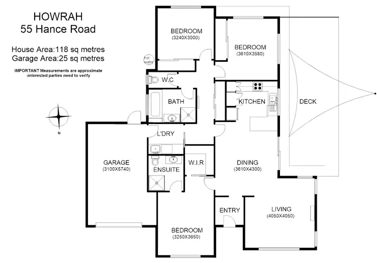 Floorplan of Homely house listing, 55 Hance Rd, Howrah TAS 7018