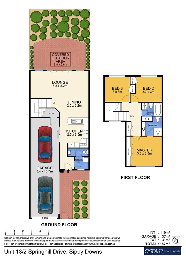 Floorplan of Homely townhouse listing, 13/2 Springhill Drive, Sippy Downs QLD 4556
