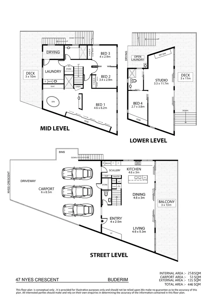 Floorplan of Homely house listing, 47 Nyes Crescent, Buderim QLD 4556