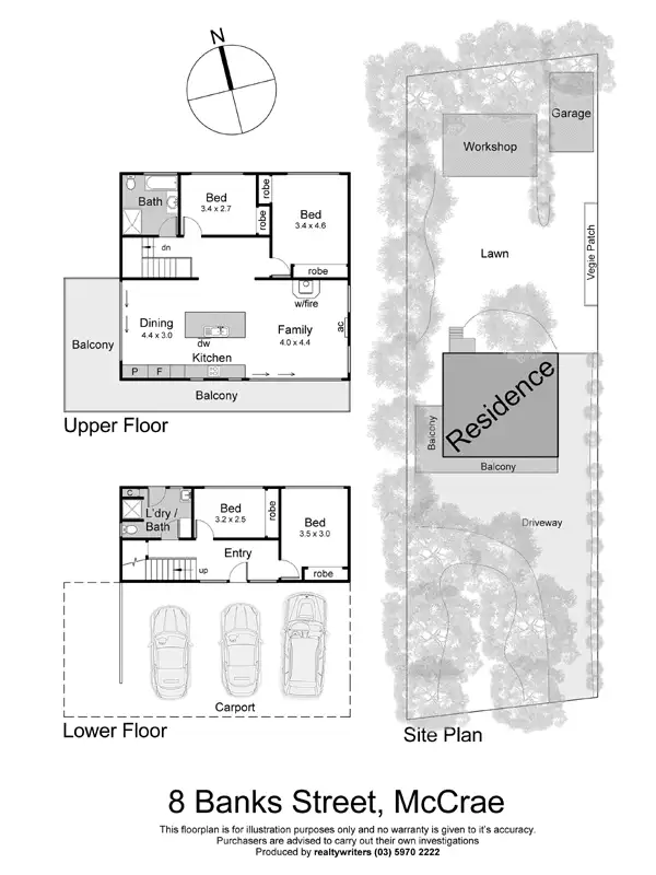 Floorplan of Homely house listing, 8 Banks Street, Mccrae VIC 3938